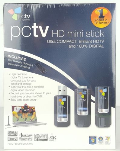 Hauppauge PCTV HD Mini Stick USB 100% Digital HDTV Tuner + Remote Antenna NEW U3