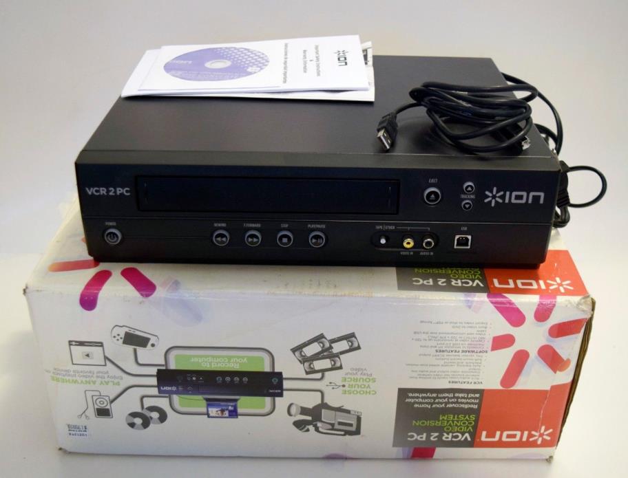 ION Audio VCR 2 PC USB VHS Video to Computer Converter (ORIGINAL PACKAGING)