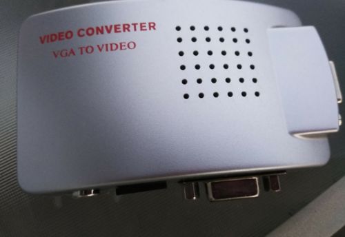 New Computer laptop PC VGA to TV AV RCA S-Video Converter Adapter Box