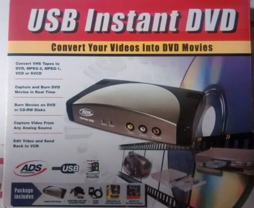 Usb Instant Drive Video To Dvd Converter ADS Technologies makes all video to dvd