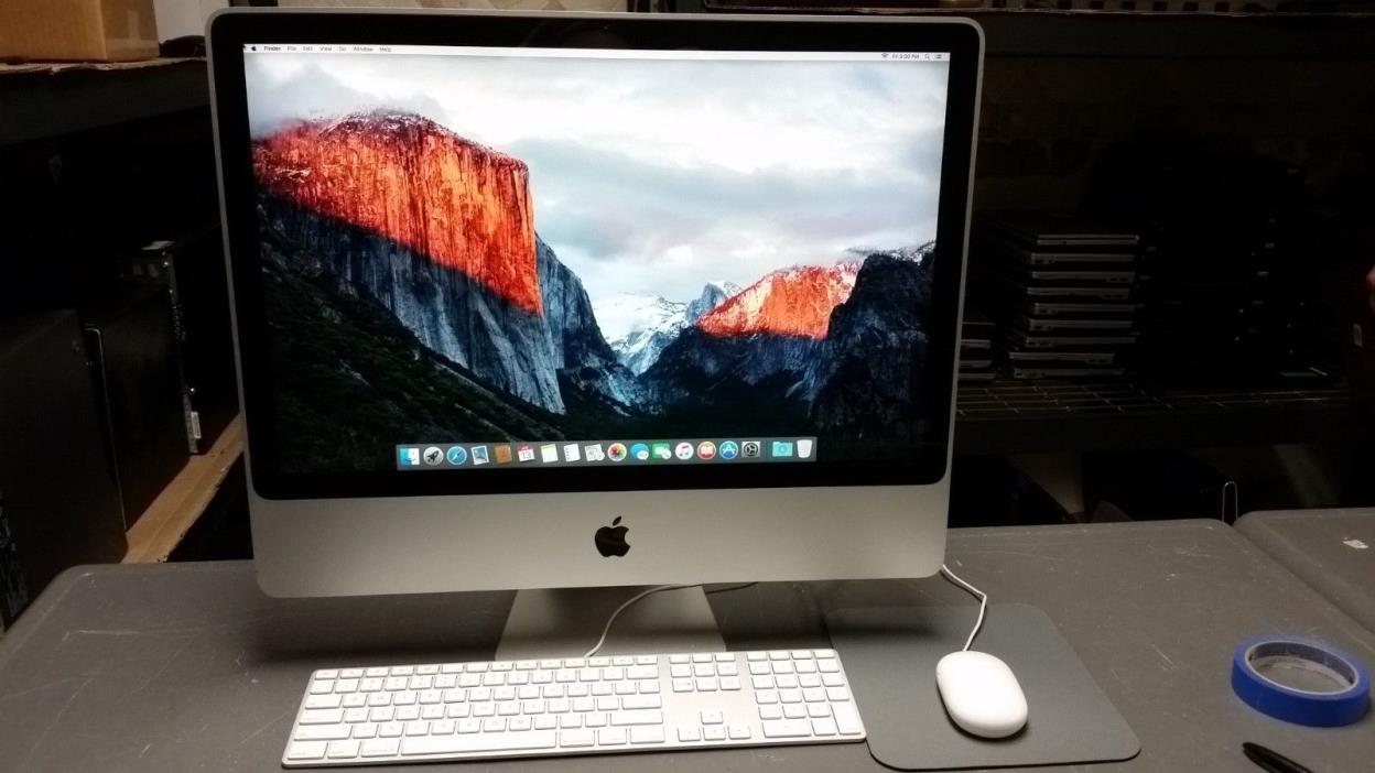 Apple imac 8,1 24 inch 2008 core 2 duo 2.8ghz 320gb 4GB ram OS El Capitan 10.11