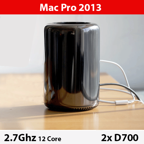 Mac Pro 6,1 > 2013 | 2.7GHz 12-Core | Dual D700 | 64GB RAM | 1TB PCIe NVMe Flash