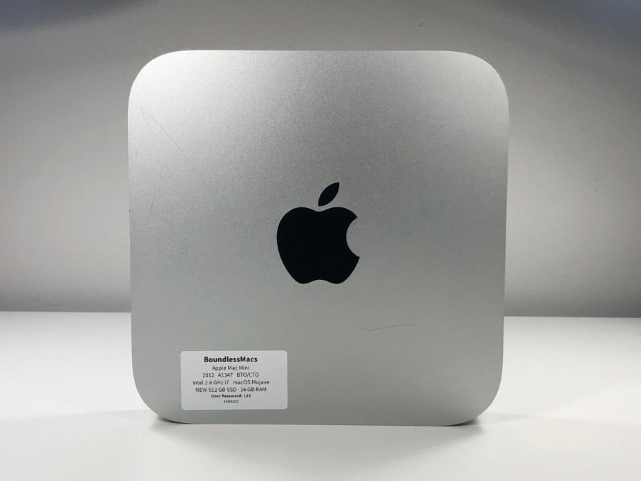 Apple Mac Mini 2012 / 2.6 GHz i7 / 500 GB SSD / 16 GB RAM / NEW SSD / CUSTOM