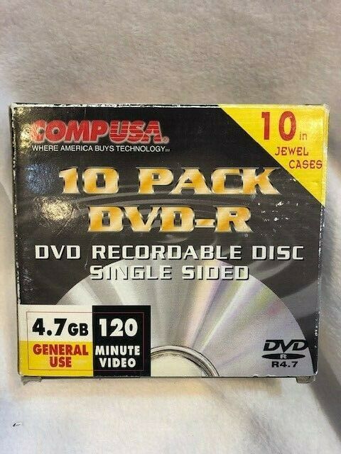 COMPUSA DVD-R  Recordable Disc Single Sided 10pack