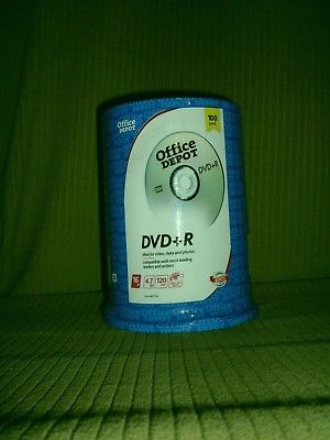 Office Depot DVD+R 100 Pack New Sealed