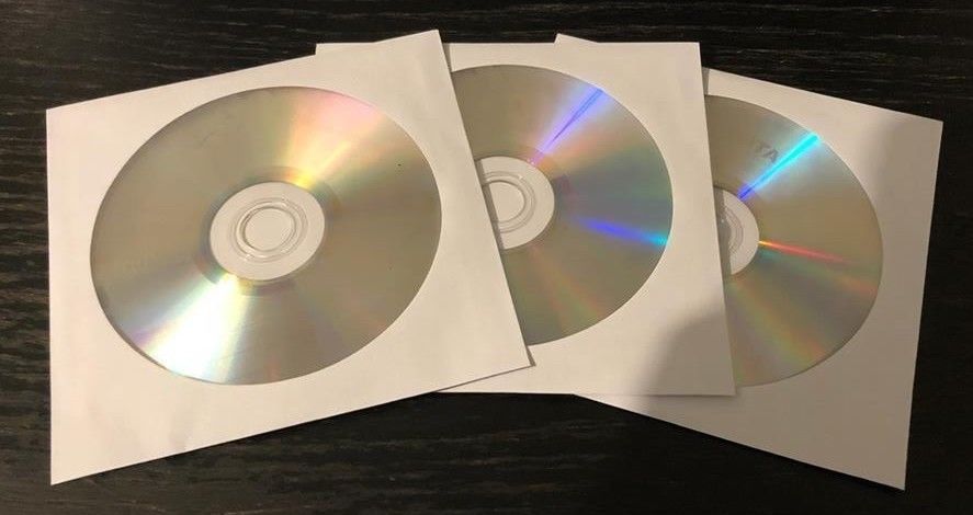 3 Blank RiDATA DVD+R 16X 4.7 GB Discs In Paper Sleeves! Free Shipping!