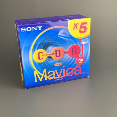 Sony 5MCR-156A 3 inch CD-R Disc for Mavica Digital Camera 156MB X5 Sealed 5-Pack