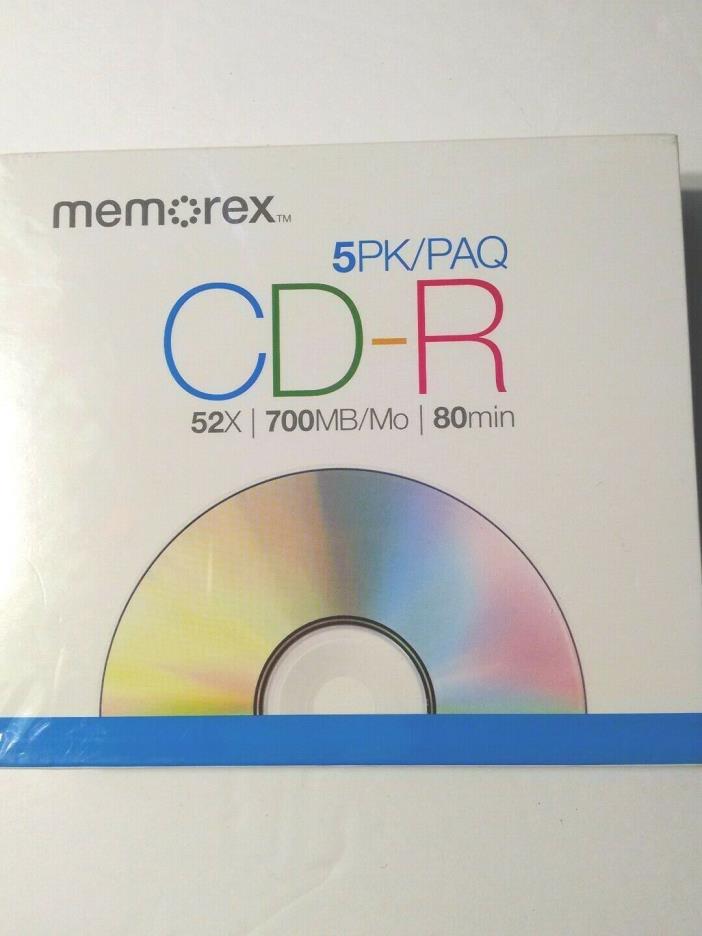 Memorex 5PK 5 Pack CD-R 52x 700MB 80Min