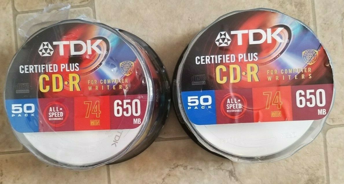 TDK CD-R Blank Discs 74 MIN 650 MB All Speed Recordable