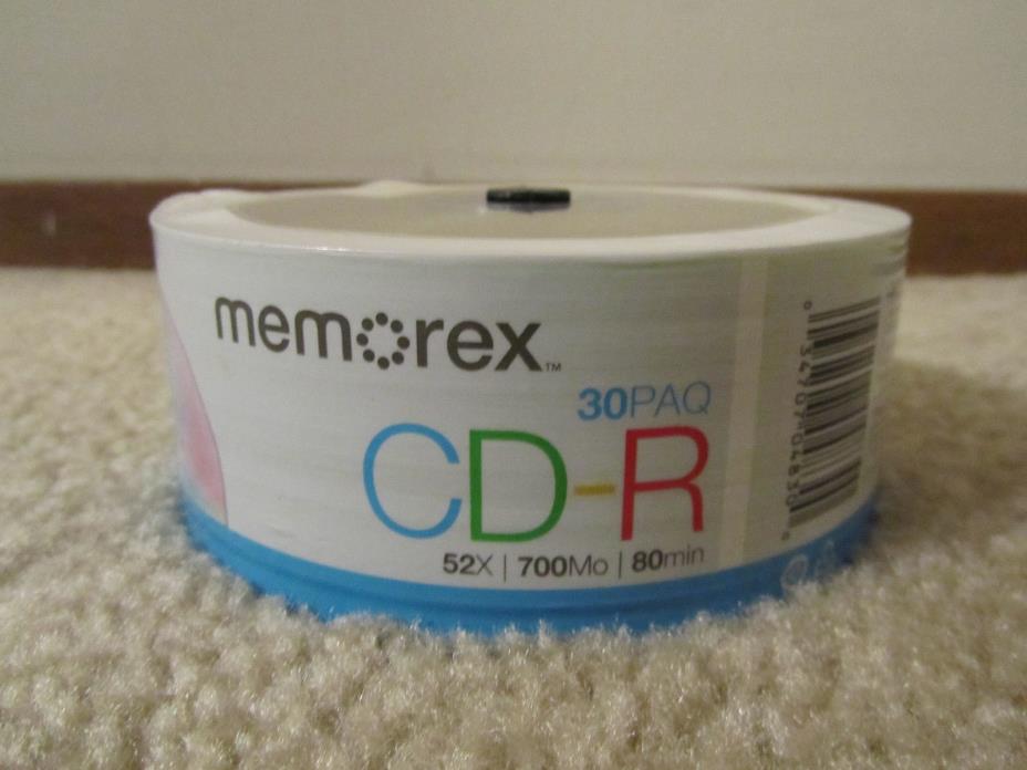 30 New Memorex 52X 700MB 80 Min CD-R CDR