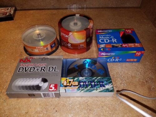 TDK DVD - R 50 Pack Spindle Cake Box 4.7GB 1-16X Speed NEW SEALED & MANY EXTRAS