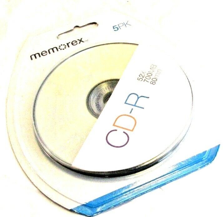 Memorex CD-R 5 PK Recordable 52x 700MB 80Min
