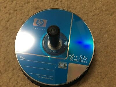 HP CD-R CDR Blank Disc Media 80Min 700MB 52X Opened Pack 24 CD Disks