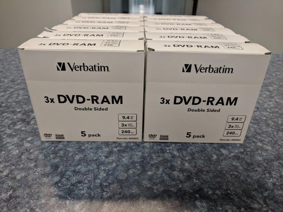 Lot of 60 - Verbatim DVD-RAM 9.4 GB 95003