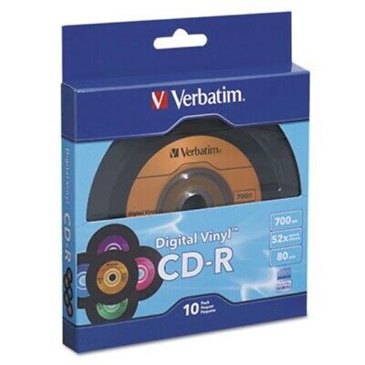 Verbatim CD-R 80min 52X with Digital Vinyl Surface - 10pk Bulk Box