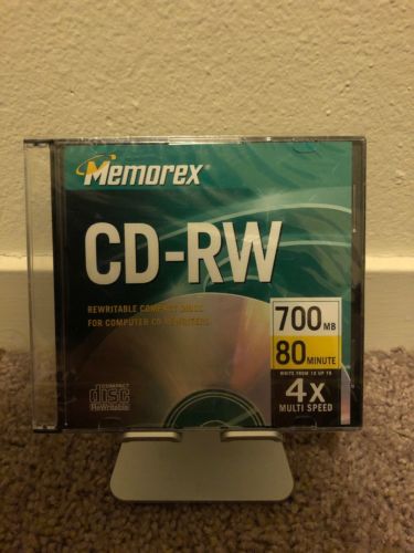 Memorex CD-RW 700MB 80 Min Up To 4X Multi Speed Rewritable Compact Disc Set Of 2