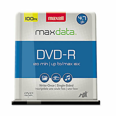 DVD-R Discs, 4.7GB, 16x, Spindle, Gold, 100/Pack 638014  - 1 Each