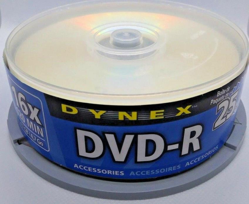 DYNEX DVD-R, 25pk, 120 Minute Recording Time, 4.7 GM