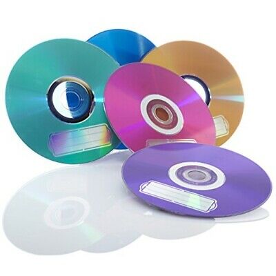 Verbatim CD-R 700MB 52X with Color Branded Surface, 10pk Bulk Box, Assorted