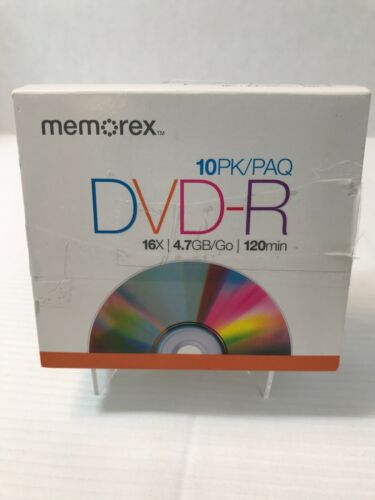 Memorex DVR+R 10 Pack 16x 4.7GB 120 Min Slim Case