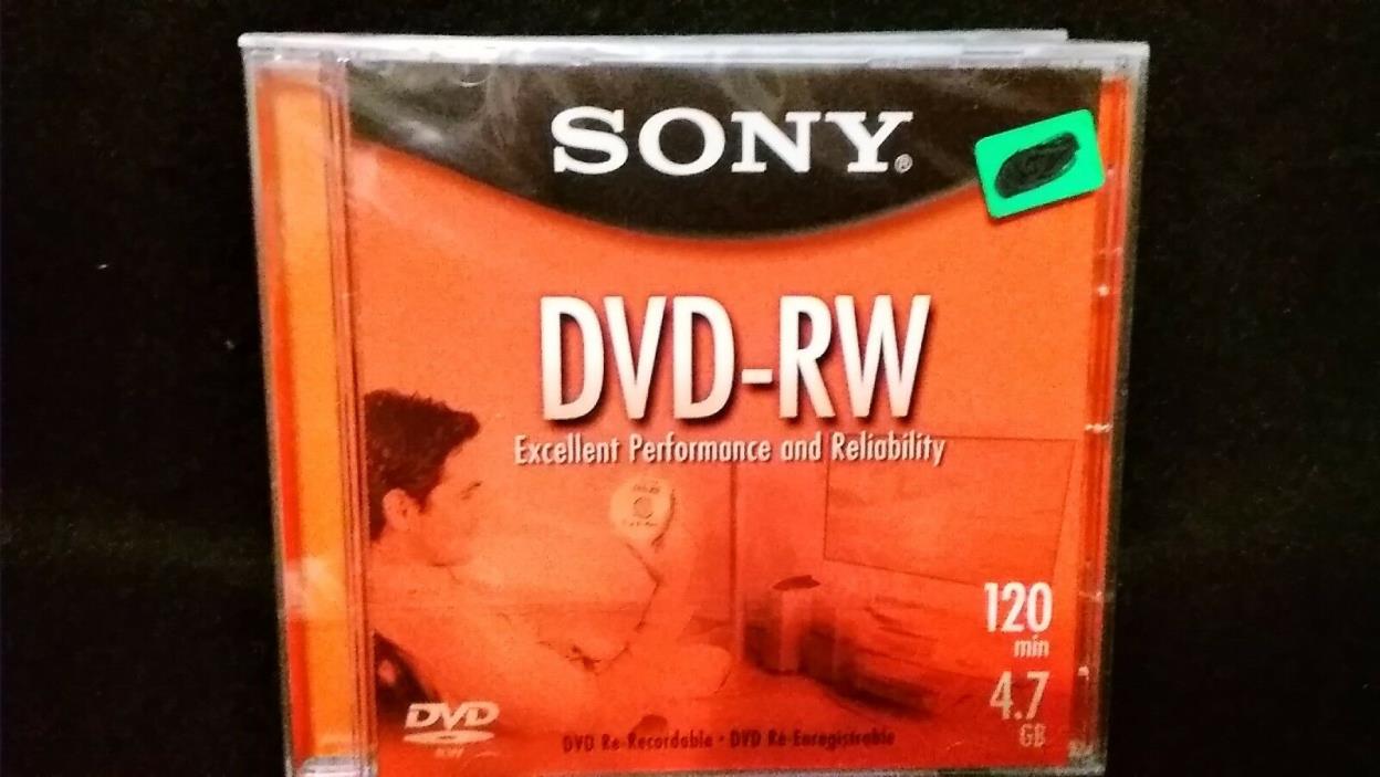 5 SONY DVD - RW  SEALED  NEW 4.7GB 120 min Discs Sealed