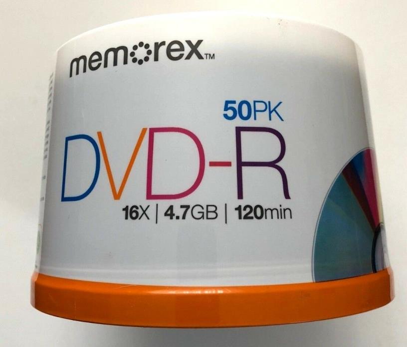 Memorex 4.7GB 16X 120Min DVD-R, 50-Pack Spindle