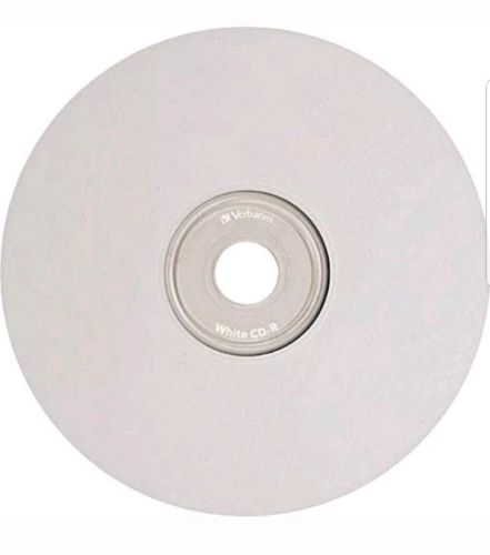25 PCS VERBATIM Blank CD-R CDR White Top 52X 700MB 80min Recordable Media Disc