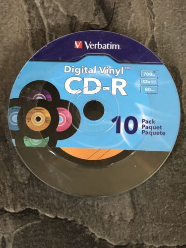 Verbatim Digital Vinyl 80-Min/700MB CD-R, 10pk