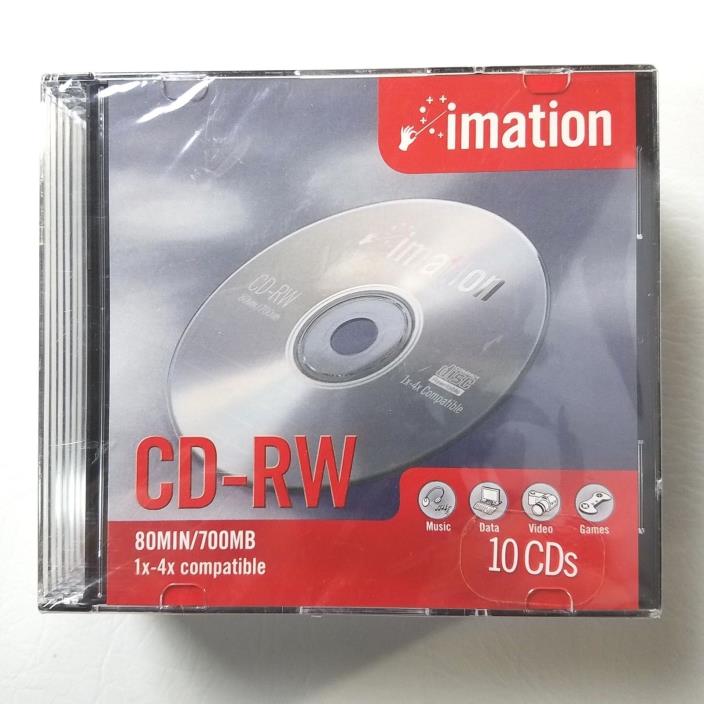 Imation CD RW 1x-4x Compatible 10 CD package (F732)
