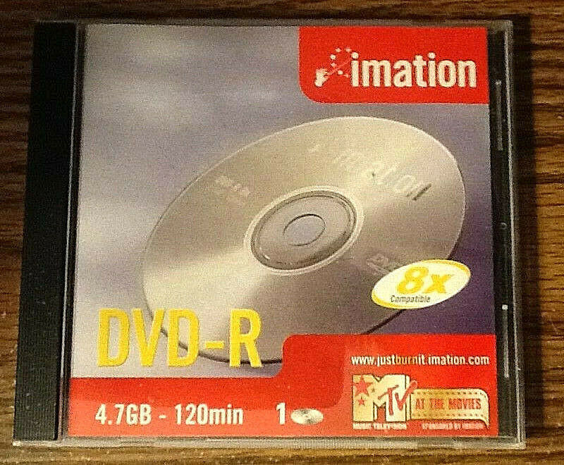 Imation DVD-R 8x 4.7 GB Blank Recordable DVD 240 min 120 min 2 hours
