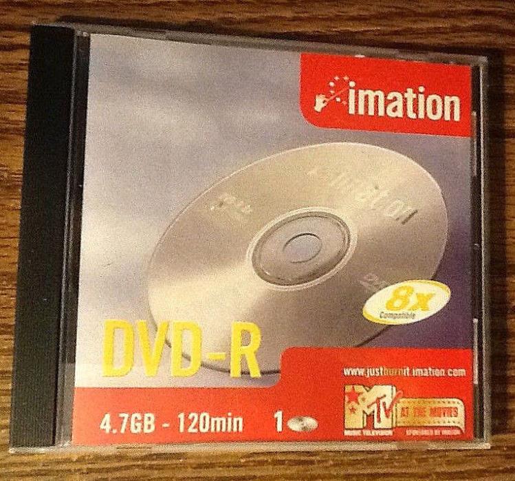 Imation DVD-R 8x 4.7 GB Blank Recordable DVD 240 min 120 min 2 hours Brand New