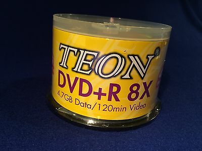 Teon DVD + R   8X  4.7GB Data/120 min Video  40 Pack  NEW