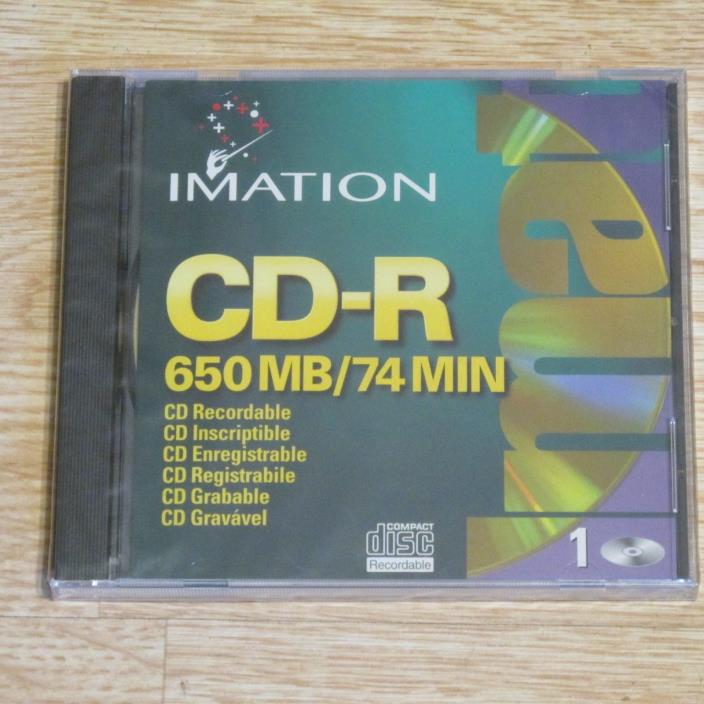IMATION CD-R 1x-4x Compatible 650 MB / 74 MIN Compact Disc Recordable NEW Sealed