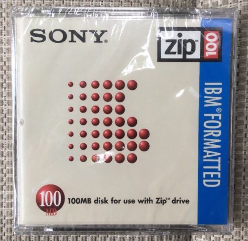 Sony Zip 100mb Disc - BRAND NEW IN PACKAGE!