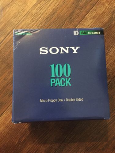 Sony 2HD Diskettes 100 Pack 3.5