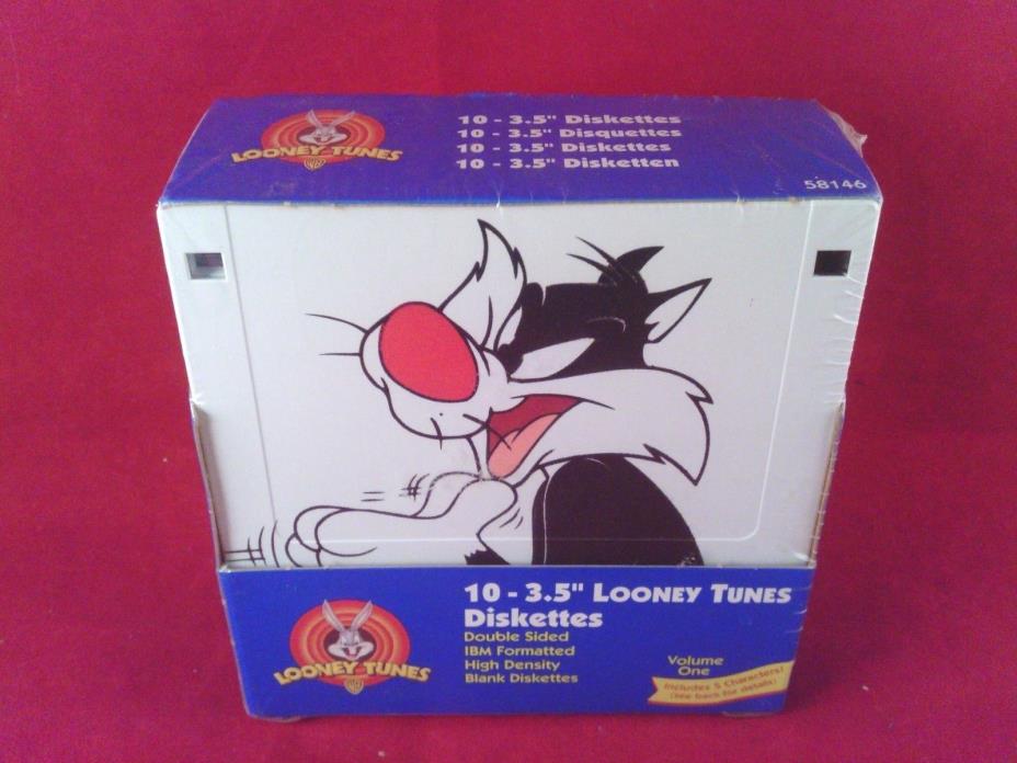 3.5IN HD 1.44MB Pre-FMT IBM Looney Tunes (10-Pack) (Discontinued) New in PKG