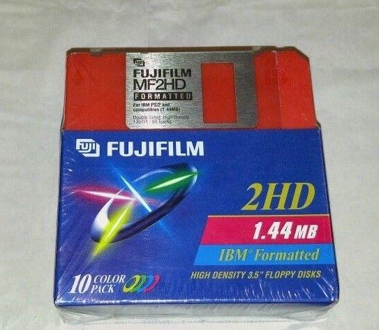 Fujifilm Floppy Disks 2HD 1.44 MB 3.5