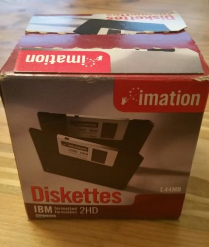 Imation 3.5 Inch 2HD Diskettes 1.44MB IBM Formatted 26 Diskettes In Box