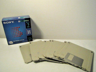 Sony MFD 2HD IBM Formatted 3.5