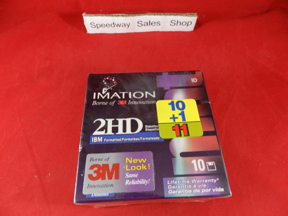 (s34) Imation 2HD IBM formatted Diskettes..free shipping