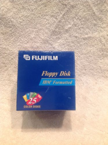 Fujifilm IBM Formatted Floppy Disks (Set Of 25 Colored)