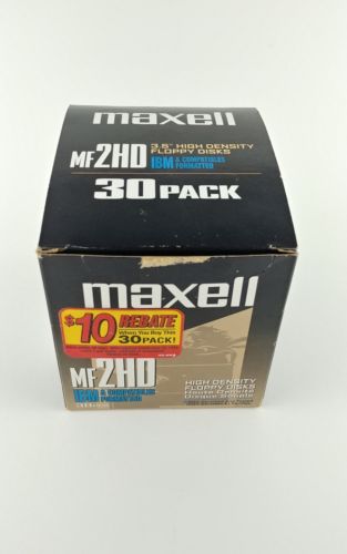 28 ct. New - Maxell MF2HD High Density Floppy Disk 3.5