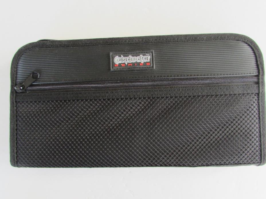 CD Carry Case DVD Blue Ray 24 Sleeve Storage Black Wallet Zipper Padded Cover