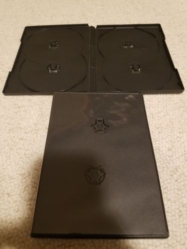 25 (4 disc) black CD DVD BD cases