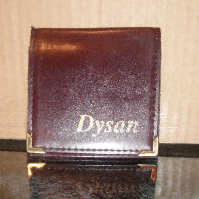 RARE Dysan Leather Micro Floppy Disk Protector Case Wallet Holder Cover Sleeve