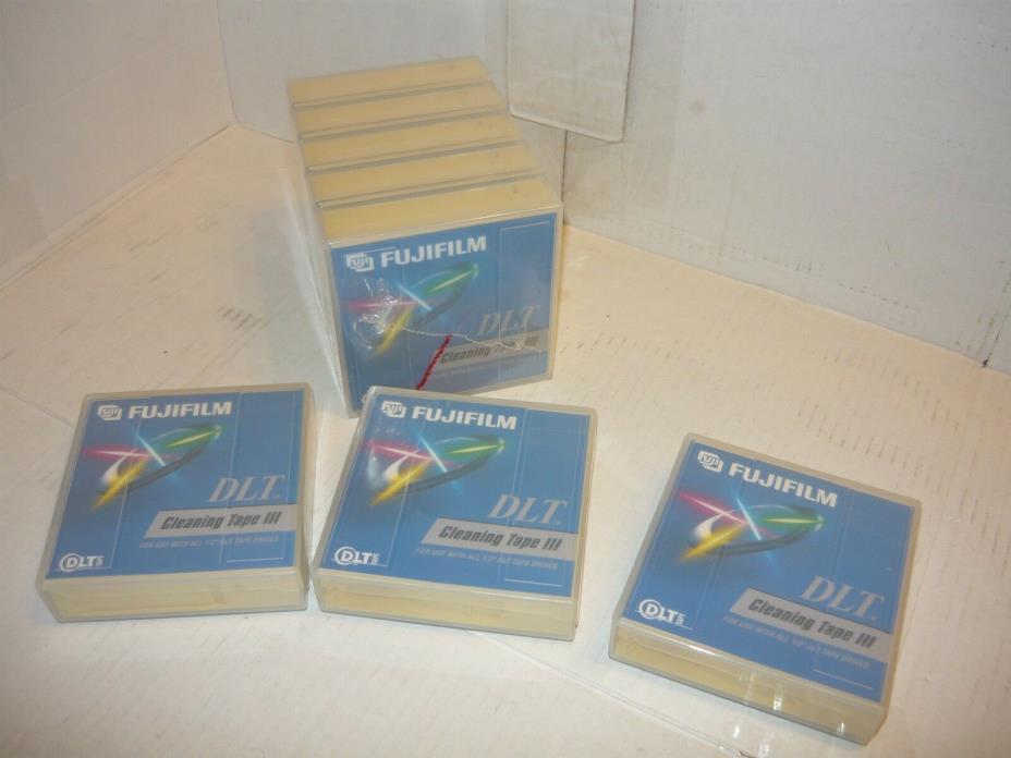 Fugi FUJI FILM DLT III Cleaning *Sealed Package Includes (5) Tapes* (H3) + 3