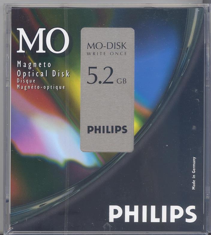 10 EACH..PHILLIPS 5.2 GB MO.. MAGNETO OPTICAL DISK..5.25