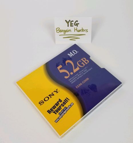 SONY EDM-5200B NEW SEALED MO Media 5.2GB RW Optical Disk EDM-5200B