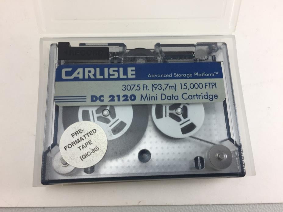 CARLISLE DC-2120 MINI DATA CARTRIDGE PRE-FORMATTED 307.5 FEET(93,7m) 15,000 FTPI