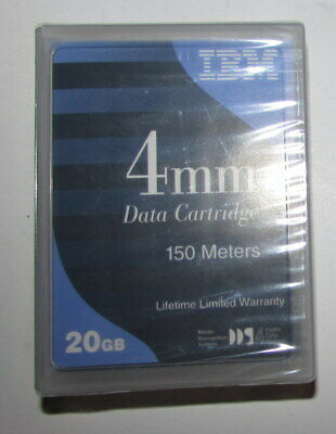 New Sealed IBM 4MM Tape Data Cartridge 20 GB 150 Meters Factory Hard Cover